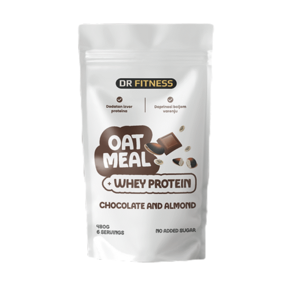 Ovsena kaša + Whey protein - čokolada i badem 480gr
