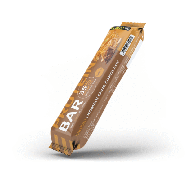 Protein bar kikiriki i komadi crne čokolade 30gr